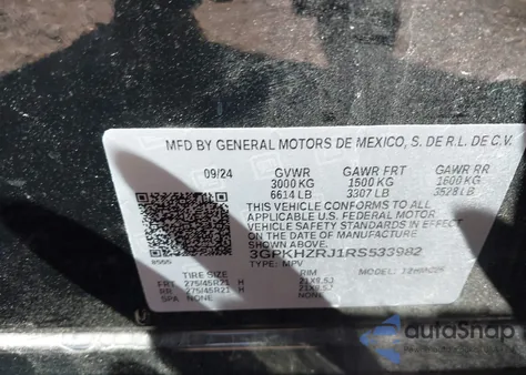 2024 Honda Prologue Elite from USA, damaged, VIN 3GPKHZRJ1RS533982
